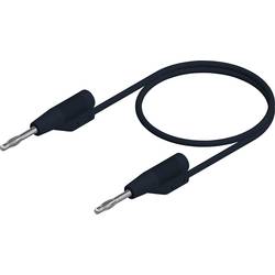 SKS Hirschmann MVL F 2/100 měřicí kabel lamelová zástrčka 2 mm lamelová zástrčka 2 mm 1.00 m černá 1 ks