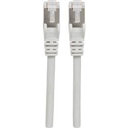 Intellinet 740616 RJ45 síťové kabely, propojovací kabely CAT 6A S/FTP 0.50 m šedá fóliové stínění, stínění pletivem, stíněný, bez halogenů 1 ks