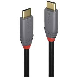 LINDY USB kabel USB 3.2 Gen2x2 USB-C ® zástrčka, USB-C ® zástrčka 1.50 m černá, šedá 36902