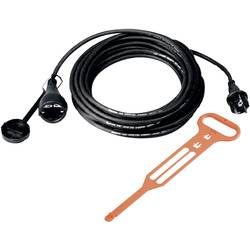 napájecí prodlužovací kabel černá 10.00 m H07RN-F 3G 1,5 mm²