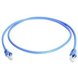 Telegärtner L00000A0233 RJ45 síťové kabely, propojovací kabely CAT 6A S/FTP 0.25 m modrá samozhášecí, s ochranou, párové stínění, dvoužilový stíněný, bez