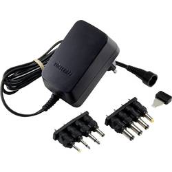 VOLTCRAFT VC-11258690 zásuvkový napájecí adaptér s redukcemi, nastavitelný 3 V/DC, 4.5 V/DC, 5 V/DC, 6 V/DC, 7.5 V/DC, 9 V/DC, 12 V/DC 1 A 12 W regulovatelné