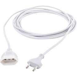 HAWA R697 napájecí prodlužovací kabel 2.5 A bílá 2.00 m H03VVH2-F 2X 0,75 mm² plochý