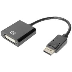 Digitus DisplayPort / DVI kabel Konektor DisplayPort, DVI-I 24+5pól. zásuvka 0.15 m černá DB-340414-001-S dvoužilový stíněný, stíněný Kabel DisplayPort