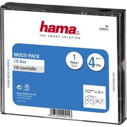Hama obal na CD 00049415 4 CD/DVD/Blu-ray černá polystyren 1 ks