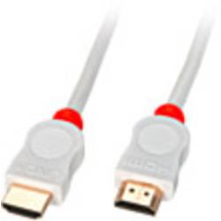 LINDY HDMI kabel Zástrčka HDMI-A, Zástrčka HDMI-A 3.00 m bílá 41413 4K UHD, kulatý, UL certifikace, dvoužilový stíněný, tuhý vnitřní vodič HDMI kabel