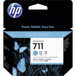 HP Ink 711 originál balení po 3 ks azurová CZ134A