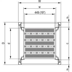 nVent SCHROFF 22117671 Police (š x h) 600 mm x 680 mm 1 ks