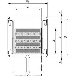 nVent SCHROFF 22130352 Dno regálu (š x h) 600 mm x 382 mm 1 ks