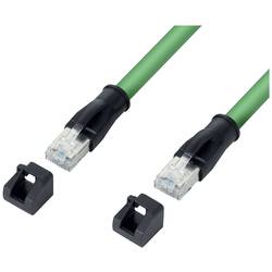 Lütze 192766.0200 RJ45 síťové kabely, propojovací kabely CAT 6 2.00 m zelená samozhášecí, lze použít pro vlečení, bez halogenů 1 ks