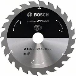 Bosch Accessories Bosch Power Tools 2608837668 tvrdokovový pilový kotouč 136 x 20 mm Počet zubů (na palec): 24 1 ks