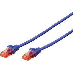 Digitus DK-1617-010/B RJ45 síťové kabely, propojovací kabely CAT 6 U/UTP 1.00 m modrá bez halogenů, kroucené páry 1 ks