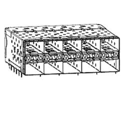 Molex zásuvkový konektor do DPS 760475001, 1 ks Tray