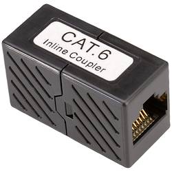 Roline spojka RJ45 RJ45 adaptér CAT 6 černá