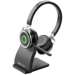 B2Bworkplace BUSINESS START Sluchátka On Ear Bluetooth®, 300245, stereo, černá, poškozený/chybějící obal