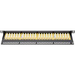 Digitus DN-91624U-SL-SH 24 portů síťový patch panel 483 mm (19) CAT 6 0.5 U osazený