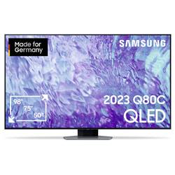 Samsung QLED 4K Q80C QLED TV 189 cm 75 palec Energetická třída (EEK2021) G (A - G) CI+, DVB-C, DVB-S2, DVB-T2, QLED, Smart TV, UHD, WLAN karbonová, stříbrná