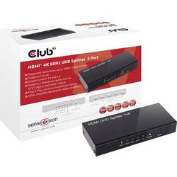 club3D CSV-1380 4 porty HDMI rozbočovač 4096 x 2160 Pixel černá