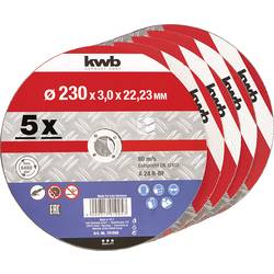 kwb 791995 řezný kotouč rovný 230 mm 5 ks kov