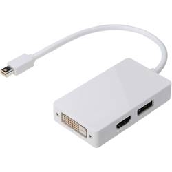 Digitus AK-340509-002-W DisplayPort / HDMI / DVI adaptér [1x mini DisplayPort zástrčka - 1x zásuvka DisplayPort, HDMI zásuvka, DVI zásuvka 24+1pólová] bílá