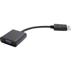 Value DisplayPort / VGA kabelový adaptér Konektor DisplayPort, VGA pólové zásuvka 0.15 m černá 12.99.3135 Kabel DisplayPort