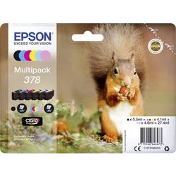 Epson Ink T3788, 378 originál kombinované balení černá, azurová, purppurová, žlutá, světlá azurová, světlá purpurová C13T37884010