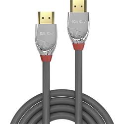 LINDY HDMI kabel Zástrčka HDMI-A, Zástrčka HDMI-A 1.00 m šedá 37871 4K UHD HDMI kabel