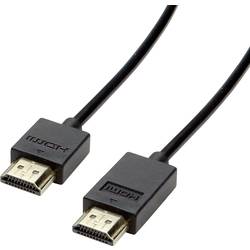 Roline HDMI kabel Zástrčka HDMI-A, Zástrčka HDMI-A 2.00 m černá 11.04.5912 4K UHD, dvoužilový stíněný HDMI kabel