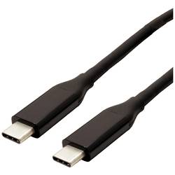 Value USB kabel USB 4.0 USB-C ® zástrčka, USB-C ® zástrčka 0.80 m černá stíněný 11.99.9081