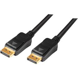 LogiLink DisplayPort kabel Konektor DisplayPort, Konektor DisplayPort 15.00 m černá CV0113 Kabel DisplayPort