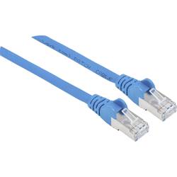 Intellinet 740852 RJ45 síťové kabely, propojovací kabely CAT 6A S/FTP 2.00 m modrá fóliové stínění, stínění pletivem, stíněný, bez halogenů 1 ks