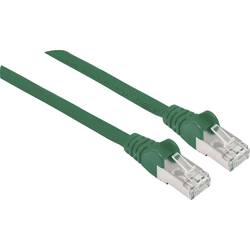 Intellinet 740845 RJ45 síťové kabely, propojovací kabely CAT 6A S/FTP 2.00 m zelená fóliové stínění, stínění pletivem, stíněný, bez halogenů 1 ks