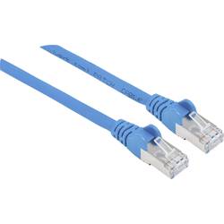 Intellinet 741200 RJ45 síťové kabely, propojovací kabely CAT 6A S/FTP 20.00 m modrá fóliové stínění, stínění pletivem, stíněný, bez halogenů 1 ks