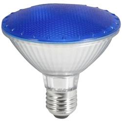 Omnilux 88043030 LED E27 11 W modrá (Ø x d) 95 mm x 92 mm 1 ks