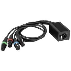 Eurolite DNK-2 DMX kabel [1x RJ45 zásuvka - 4x XLR zásuvka 3pólová]