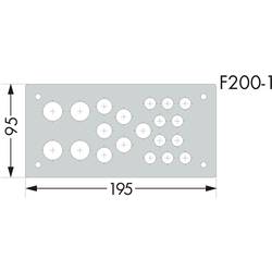 WAGO 850-818/002-001 přírubová deska (š x v) 195 mm x 95 mm 1 ks