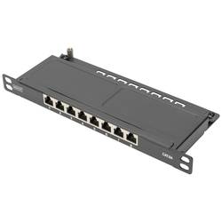 Digitus DN-91608S-SL-EA 8 portů patch panel 254 mm (10) CAT 6A 0.5 U osazený