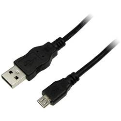 LogiLink USB kabel USB 2.0 USB-A zástrčka, USB Micro-B zástrčka 3.00 m černá CU0059