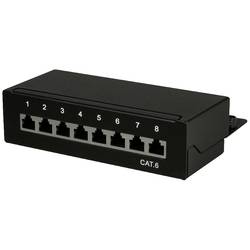 LogiLink NP0017B 8 portů patch panel CAT 6 1 U