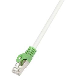 LogiLink RJ45 (křížený) síťový kabel CAT 6 S/FTP 5.00 m šedá samozhášecí, stínění pletivem, kompletní stínění, bez halogenů, párové stínění