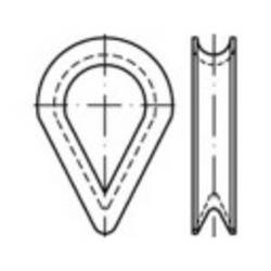 lanová očnice TOOLCRAFT 138937, N/A, 11 mm, ocel, 50 ks