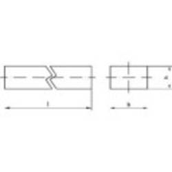 TOOLCRAFT 138548 ocel C45 + C klínová ocel (d x š) 1000 mm x 10 mm 16 mm 1 ks