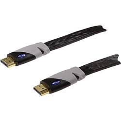 Schwaiger HDMI kabel Zástrčka HDMI-A, Zástrčka HDMI-A 3.00 m černá HDMF30 533 4K UHD, pozlacené kontakty, flexibilní provedení HDMI kabel