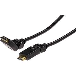 Schwaiger HDMI kabel Zástrčka HDMI-A, Zástrčka HDMI-A 1.50 m černá HDMS15533 4K UHD, pozlacené kontakty HDMI kabel