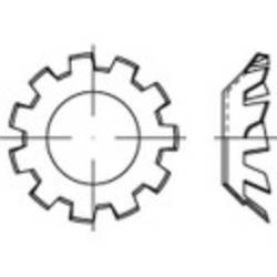 TOOLCRAFT 138400 ozubená podložka vnitřní Ø: 13 mm DIN 6797 pružinová ocel galvanizováno zinkem 100 ks