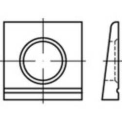 podložka klínová 17 mm ocel pozinkováno žárem 50 ks TOOLCRAFT 139578