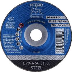 PFERD 62207626 E 70-6 SG STEEL/10,0 brusný kotouč lomený Průměr 70 mm Ø otvoru 10 mm ocel 10 ks