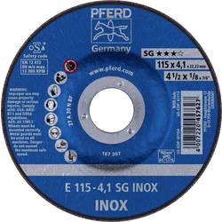 PFERD 62211423 E 115-4,1 SG INOX brusný kotouč lomený Průměr 115 mm Ø otvoru 22.23 mm nerezová ocel 10 ks