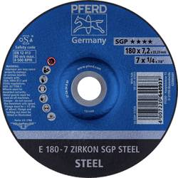 PFERD 62217737 E 180-7 ZIRKON SGP STEEL brusný kotouč lomený Průměr 180 mm Ø otvoru 22.23 mm ocel 10 ks