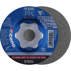 PFERD 64188116 CC-GRIND-FLEX 115 COARSE SGP STEEL brusný kotouč Průměr 115 mm Ø otvoru 22.23 mm 10 ks